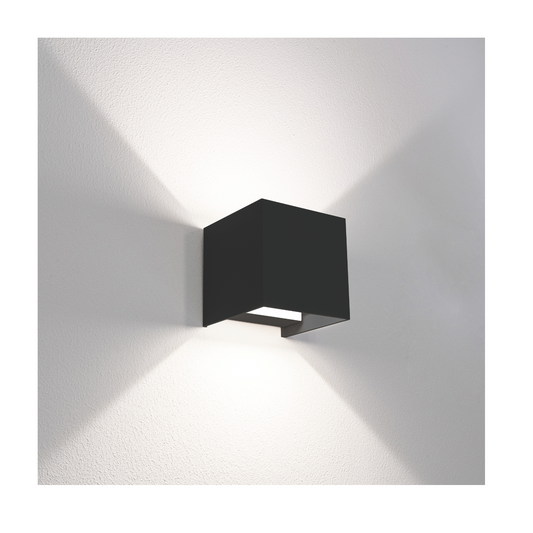 Applique LED Century Up&Down+ 10W IP65 luce 3.000K-6.500K Nero
