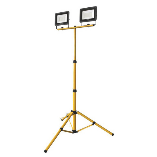 Doppio proiettore LED con treppiedi Globex 2x50W 4.000K IP65 da Esterno
