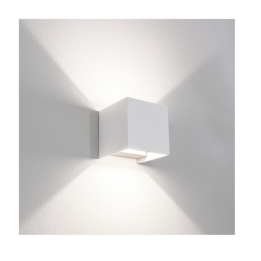Applique Bidirezionale LED Quadrato 20W Bianco IP65, 1.800 lm