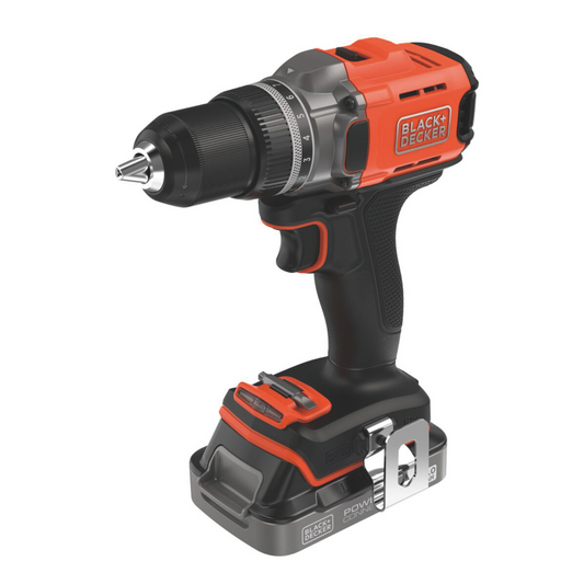 Black+Decker Trapano Avvitatore BCD382D2XK-QW 18V 2 Batterie 2,0Ah