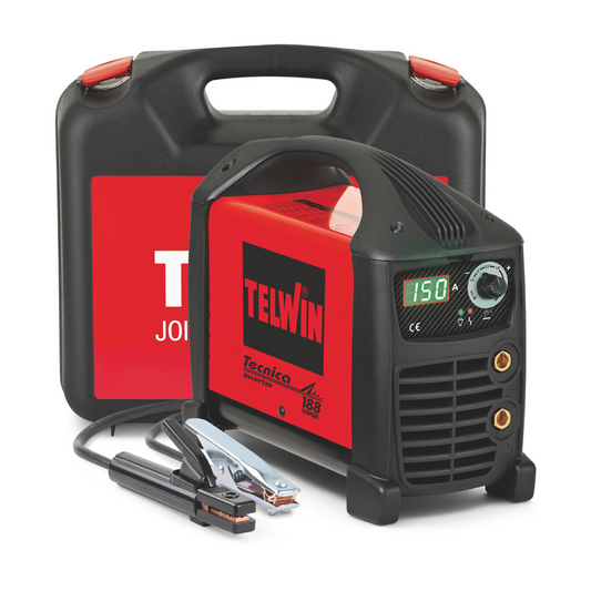 Telwin Saldatrice Inverter Tecnica 188 MPGE 4,2 kW 150A con Accessori