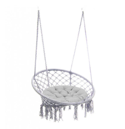 Amaca Luxory Sospesa Rotonda Grigio Chiaro Ø 80 cm