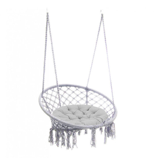 Amaca Luxory Sospesa Rotonda Grigio Chiaro Ø 80 cm