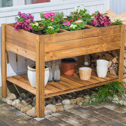 Fioriera 120x80 Orto Rialzato Urbano da Balcone Giardino Pensile Vaso in Legno