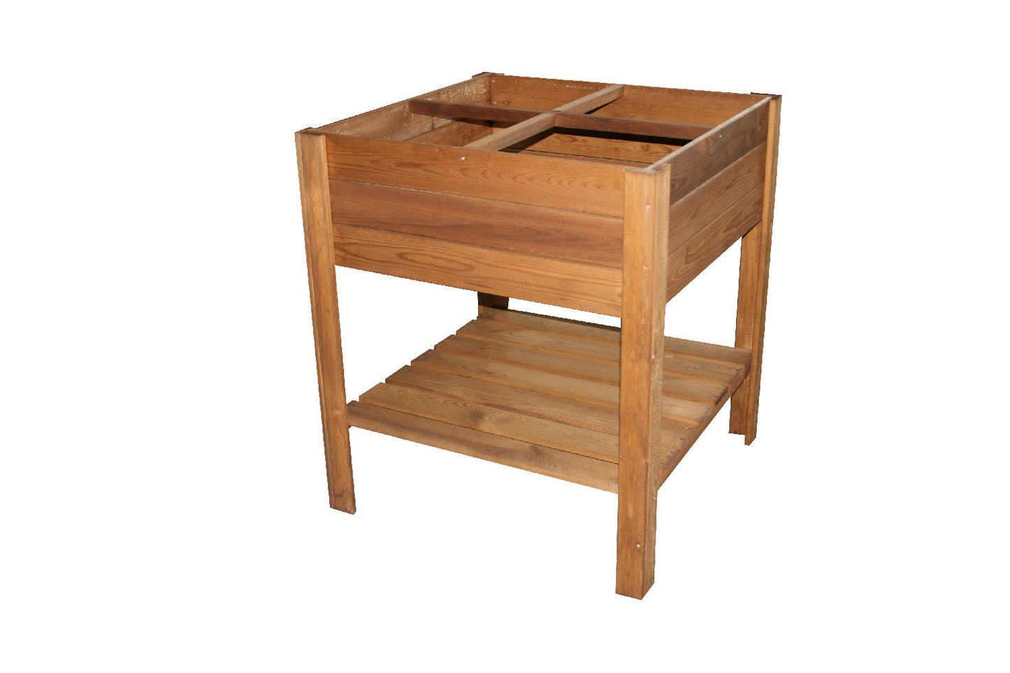 Fioriera 80x80 Orto Rialzato Urbano da Balcone Giardino Pensile Vaso in Legno