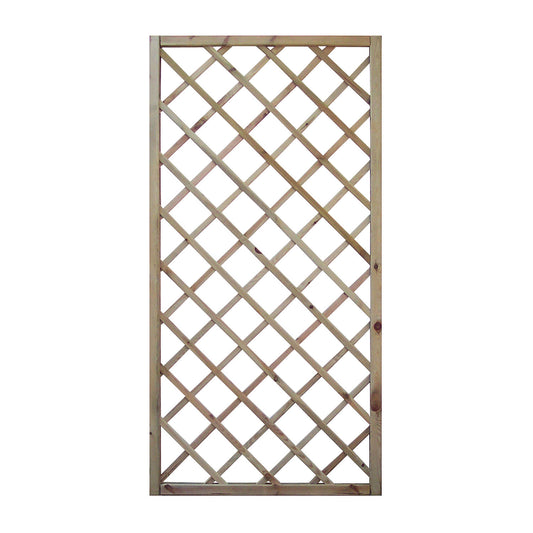 Grigliato in Legno 90x180 Pannello Steccato per Fioriere da Giardino