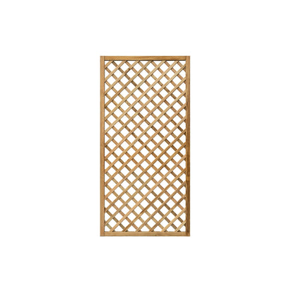 Grigliato Pannello 90x180 cm Steccato in Legno da Terrazzo Giardino Divisorio
