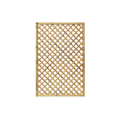 Steccato in Legno 120x180 Grigliato da Terrazzo Pannello Divisorio da Giardino