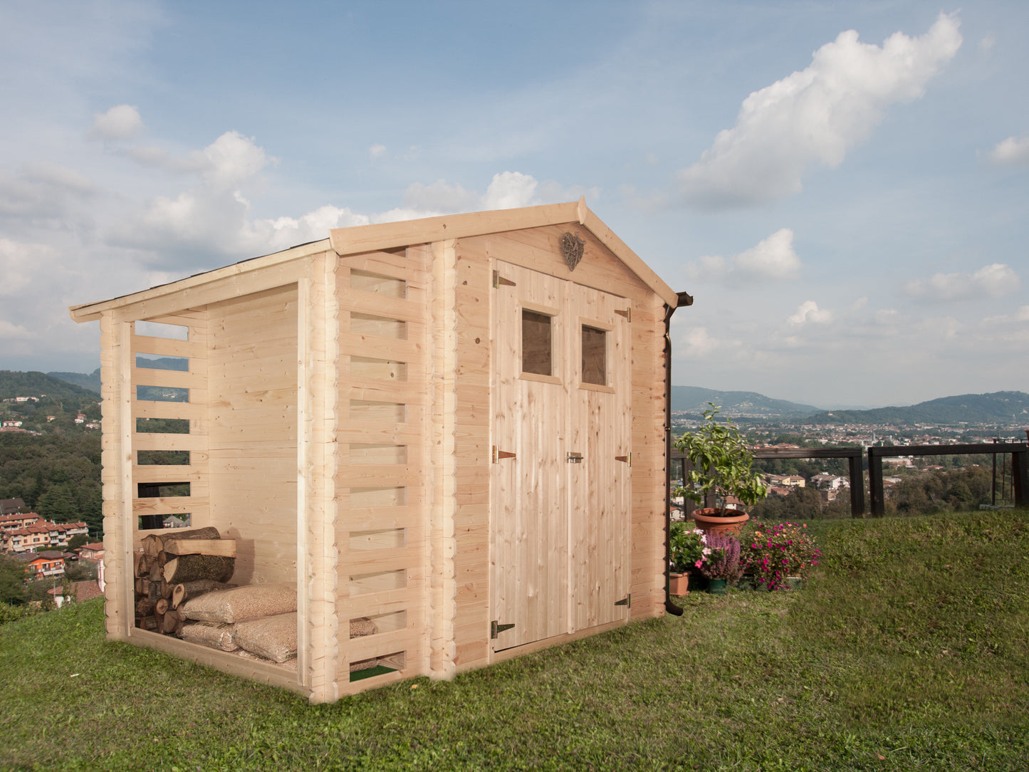Casetta 2.5x2 da Giardino Esterno 19mm Rimessa Block House