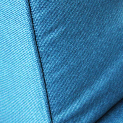 Divano letto Blu 178x80x71 cm con struttura metallo e legno