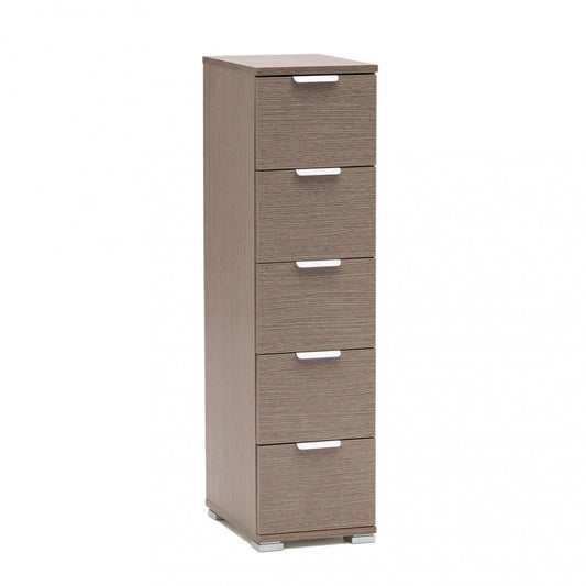Cassettiera rovere grigio 27x38x103 cm compatta e moderna