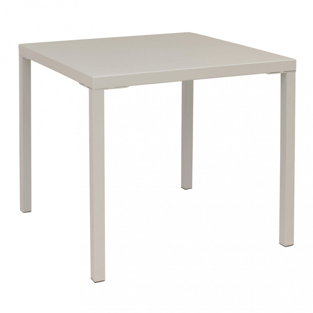 Tavolo Quadrato 80x80 cm in Acciaio Verniciato per Esterno