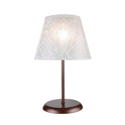 Lampada da tavolo Scrivania con paralume ricamato 39 cm