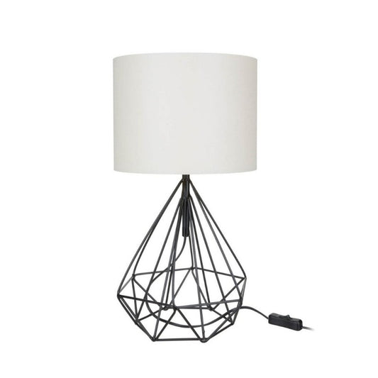 Lampada da tavolo Pena nero bianco 46,5 cm per ufficio