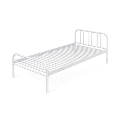Struttura Letto Singolo a Doghe 90x190 in Metallo per Cameretta