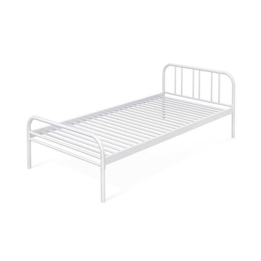 Struttura Letto Singolo a Doghe 90x190 in Metallo per Cameretta