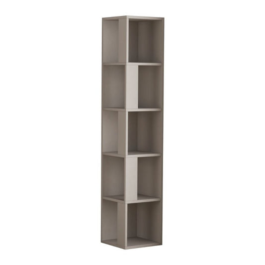 Libreria 5 ripiani angolare mocha 31 x 31 x 158