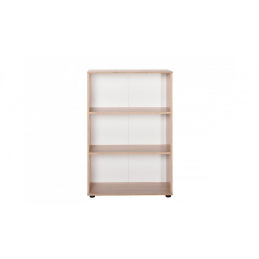 Kit Mobile Libreria 3 Ripiani Rovere Bassa a Giorno Soggiorno Scaffale Bambini