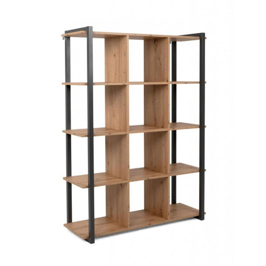 Libreria in Legno quercia Rovere a Cubi Da ingresso e Salotto