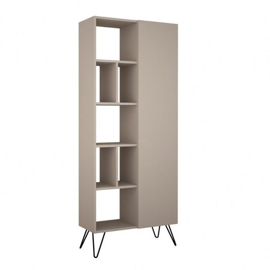 Libreria 7 ripiani con Anta Antracite 80,6 x 191 cm