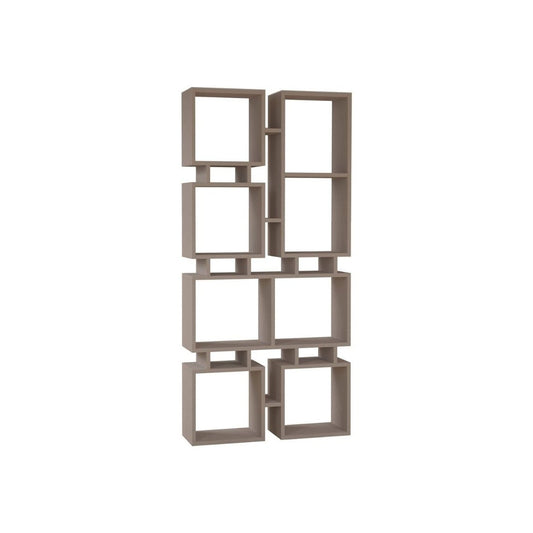Libreria Design a Cubi Moderna Tortora per arredamento salone