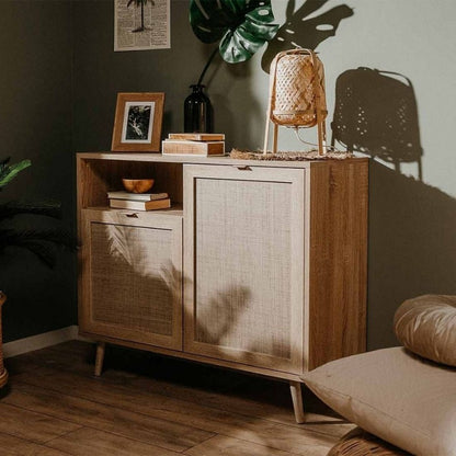 Credenza Madia 2 Ante effetto Vimini da interno Salone