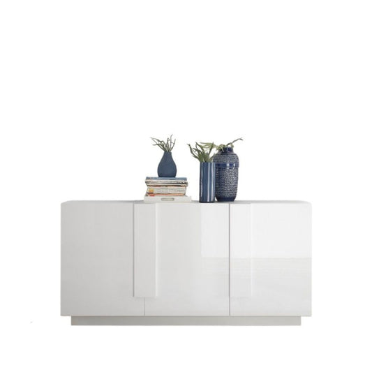 Credenza Madia bianco Laccato lucido Design moderno Salotto