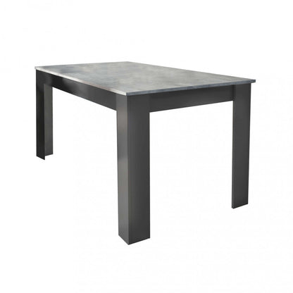 Tavolo Rettangolare Antracite e Grigio Scuro 138x80x74.5 cm – Stile Moderno