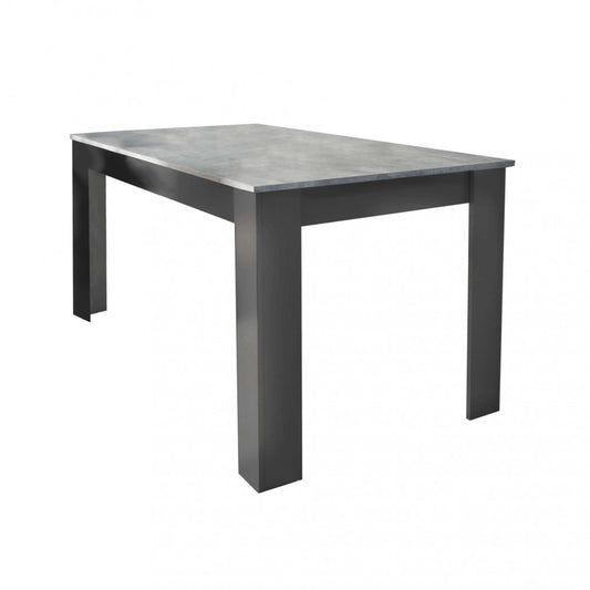 Tavolo Rettangolare Antracite e Grigio Scuro 138x80x74.5 cm – Stile Moderno