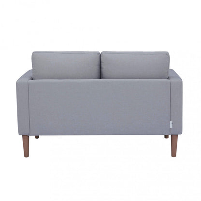 Divano 2 posti Grigio Chiaro 124x73x82 cm con gambe in polipropilene