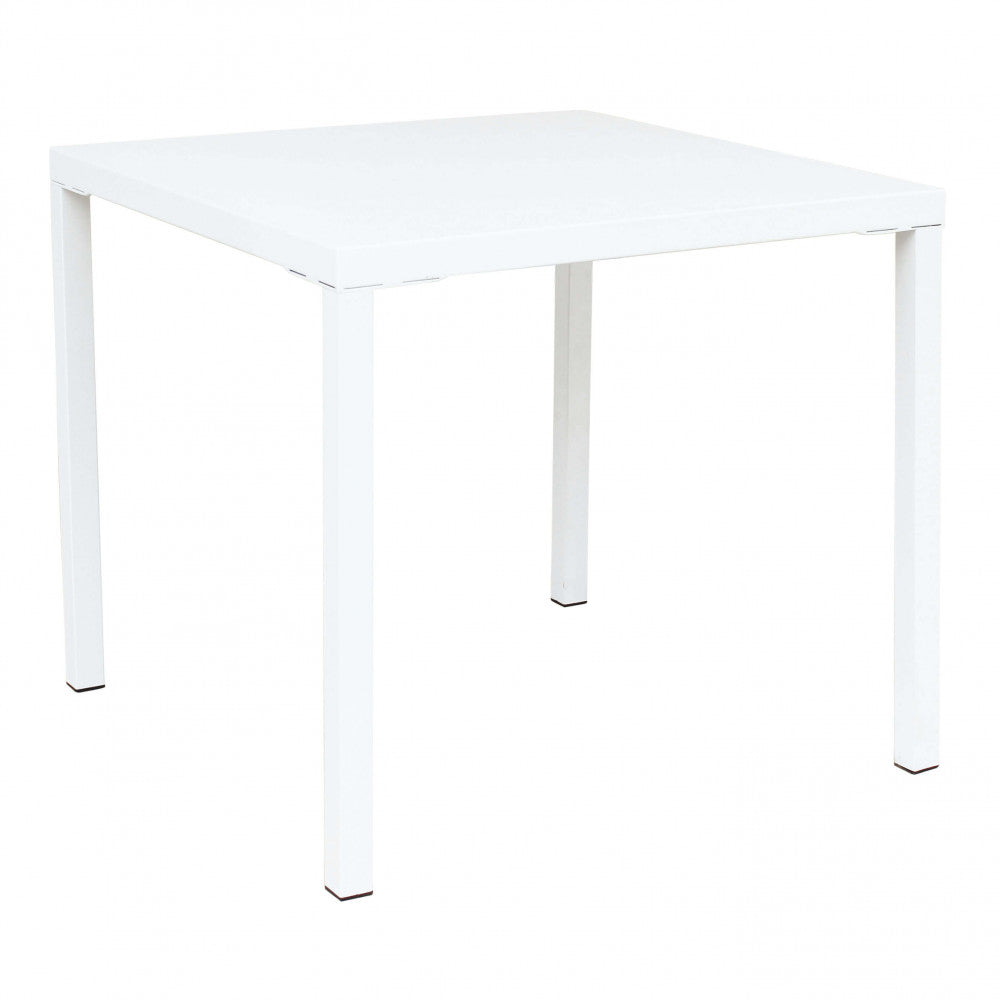 Tavolo Quadrato 80x80 cm in Acciaio Verniciato per Esterno