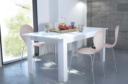 Tavolo Allungabile Bianco 160/200x90x74.5 cm – Design Moderno