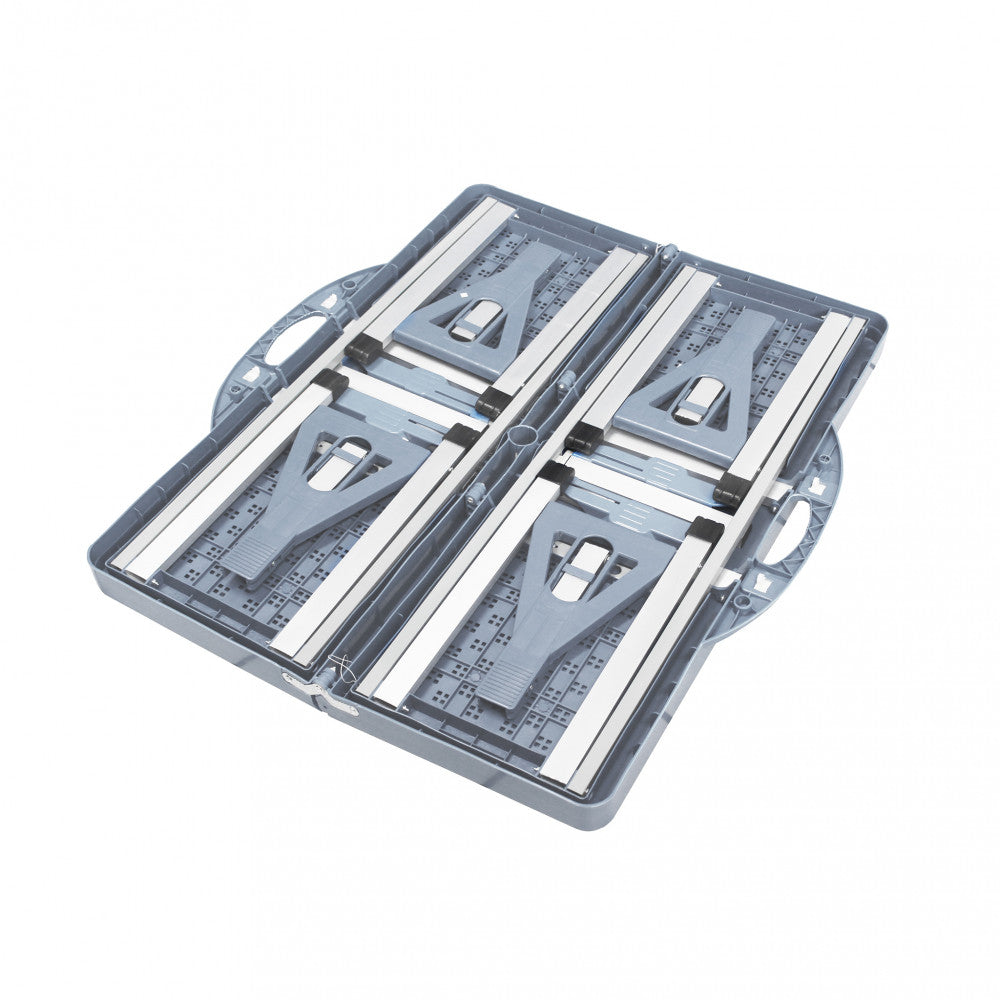 Set tavolo pieghevole con 4 sgabelli grigio da Esterno Pic nic