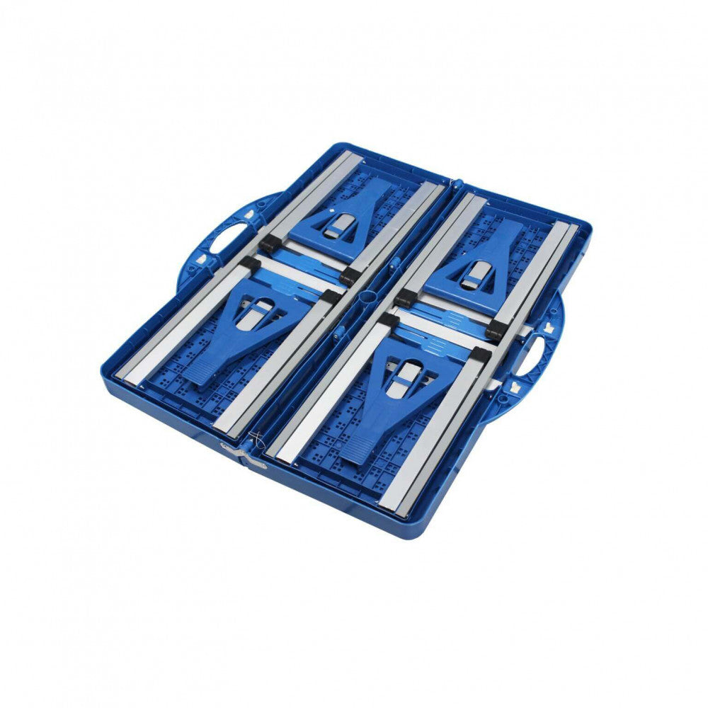 Set tavolo pieghevole con 4 sgabelli blu da Esterno