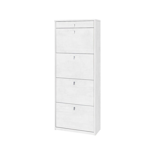Scarpiera Ossido 4 Ante a Ribalta Doppia 20 Paia Cassetto Porta Scarpe Mobile