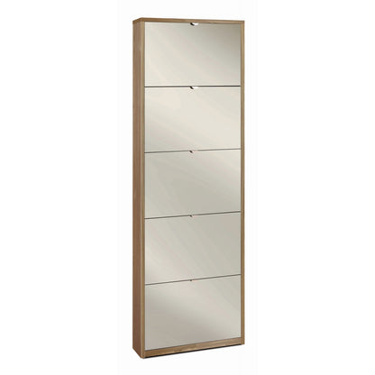 Scarpiera Slim Noce 5 Ante con Specchio Ribalta Porta Scarpe Salvaspazio