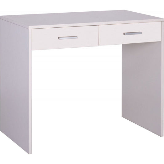 Scrivania 90 cm Cassetti in Legno Bianco Salvaspazio Moderna da Ufficio