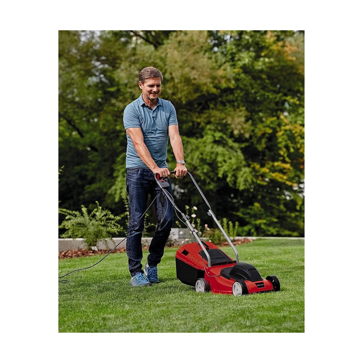 Tagliaerba Elettrico Einhell Elettrico Leggero 3 Altezze Tosa erba Prato