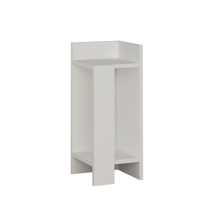 Comodino Tavolino Design Elos destro Bianco 27x25x60 cm