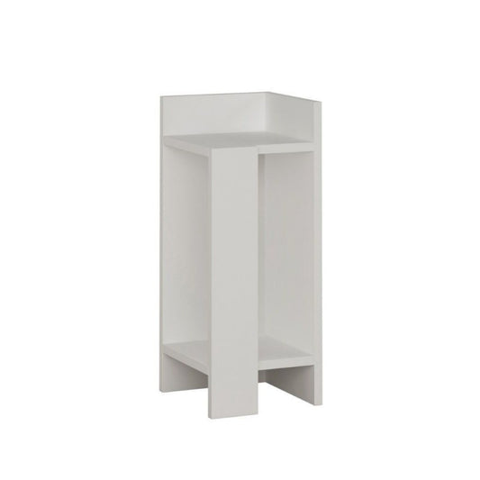 Comodino Tavolino Design Elos destro Bianco 27x25x60 cm