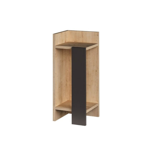 Comodino in Rovere design Elos sinistro 27x25x60 cm