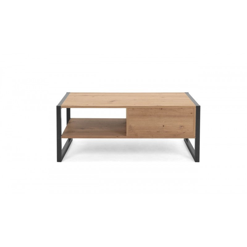 Tavolino Caffe Basso 100 Quercia Tavolinetto Rettangolare Moderno Salotto Design