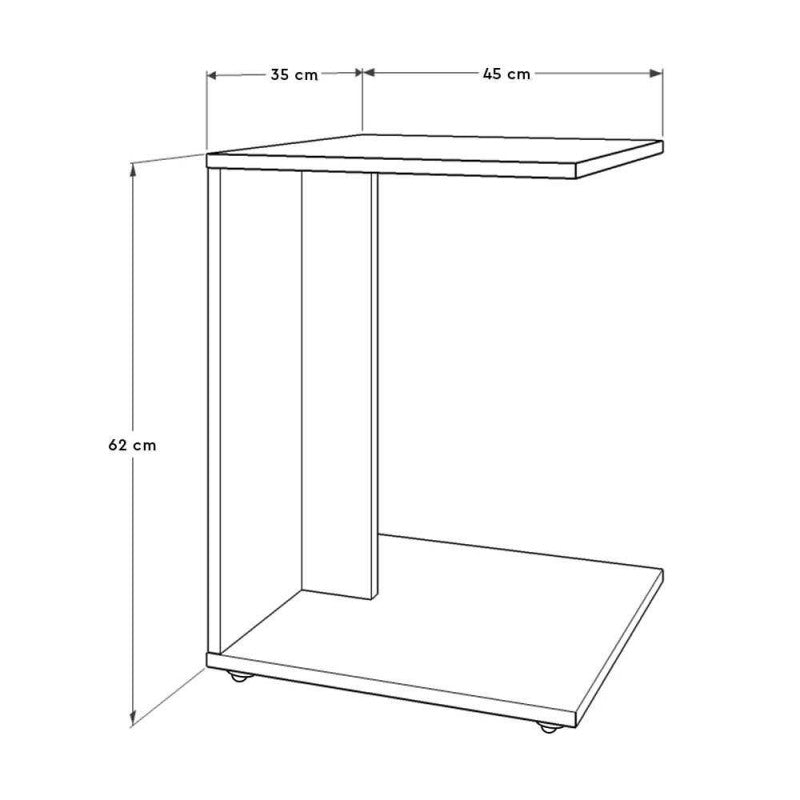 Tavolino Caffe da Divano Porta Pc Tavolinetto Tavolo Basso Legno