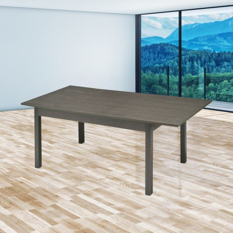 Tavolo Allungabile 120 160x80 Rovere Grafite Estensibile Rettangolare da Cucina