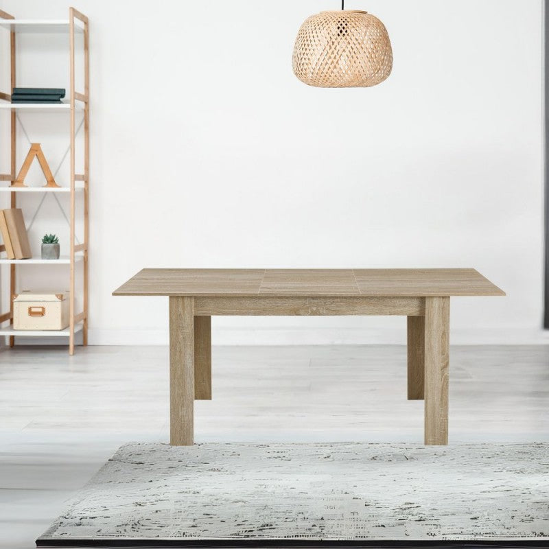 Tavolo da Pranzo Estensibile Allungabile 140x90x78 cm Rovere