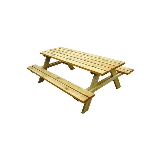 Tavolo Da Pic Nic in Legno con Panche 170x180x70