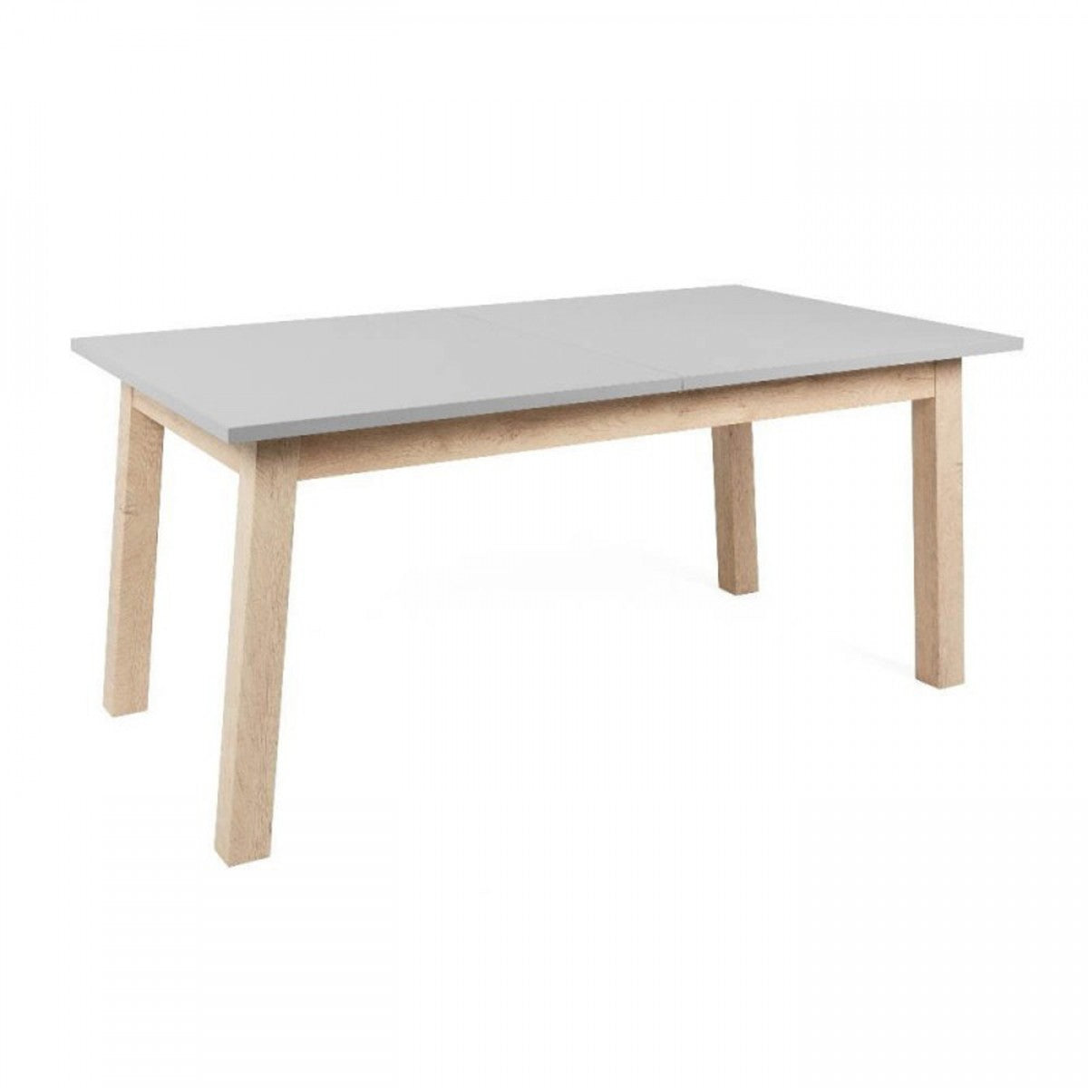 Tavolo da Pranzo Allungabile Rovere Grigio Rettangolare 2 Prolunghe