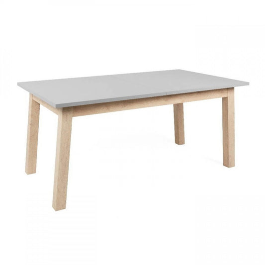 Tavolo da Pranzo Allungabile Rovere Grigio Rettangolare 2 Prolunghe