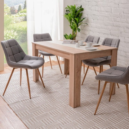 Tavolo Rettangolare 140x80 Rovere Cucina Sala da Pranzo Moderno Salotto Design