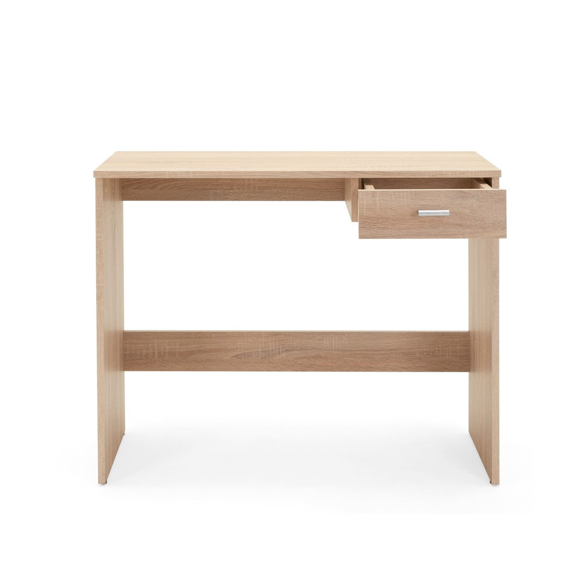 Tavolo Scrivania 90 cm Rovere con Cassetto Porta Pc Cameretta Scrittorio Ufficio